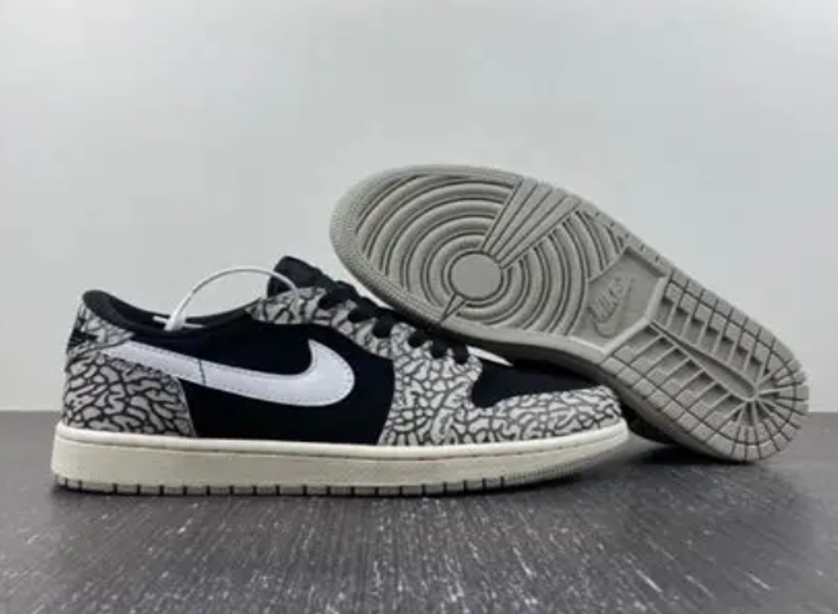 Jordan 1 Retro Low OG "Black Cement" sneakers-2-2