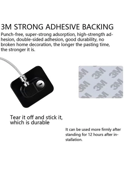 ORiTi Pack Of 2 Child Safety Cable Fridge Window Lock With Key Set-1