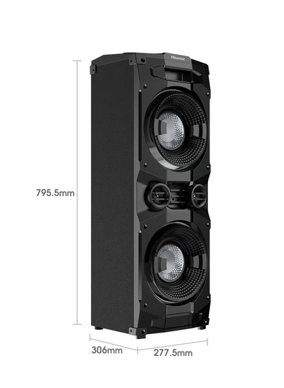 Hisense Party Speaker With 400 Watts Output Power & 200 Watts Built-In Woofer HP130 Black-1