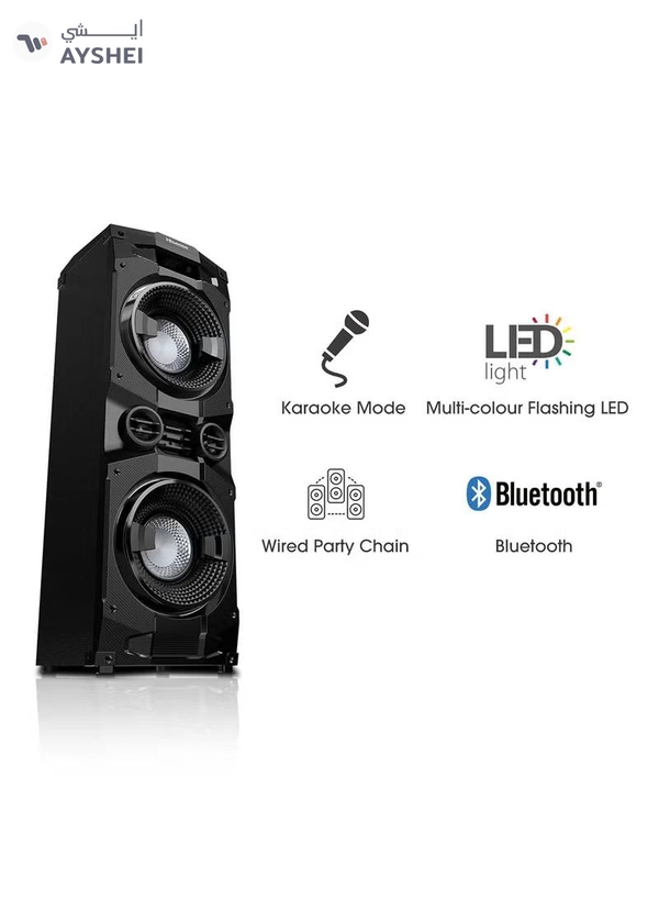 Hisense Party Speaker With 400 Watts Output Power & 200 Watts Built-In Woofer HP130 Black