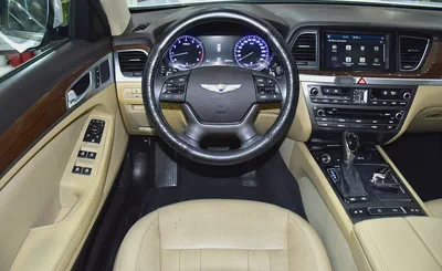 EXCELLENT DEAL for our Hyundai Genesis 3.8 ( 2016 Model ) in White Color GCC Specs-11