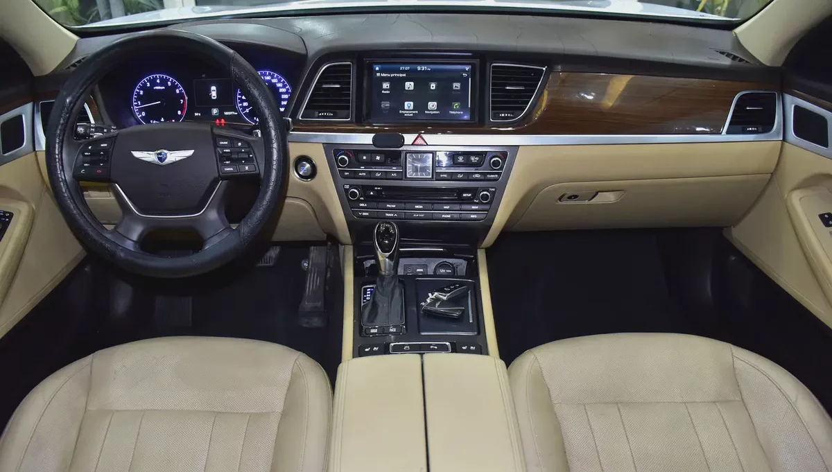 EXCELLENT DEAL for our Hyundai Genesis 3.8 ( 2016 Model ) in White Color GCC Specs-10-10