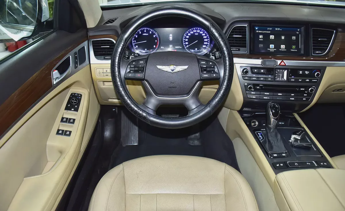 EXCELLENT DEAL for our Hyundai Genesis 3.8 ( 2016 Model ) in White Color GCC Specs-11-11