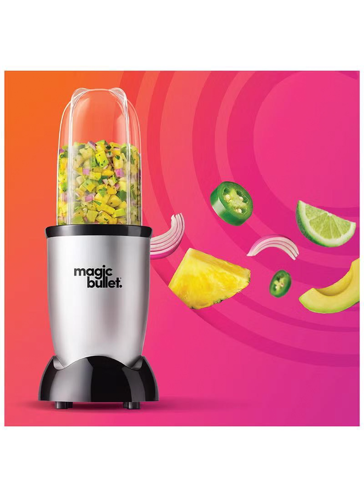 Magic Bullet 9-Piece High-Speed Blender/Mixer System 532 ml 400 W MB4-1012 Silver/Clear/Black-1-1