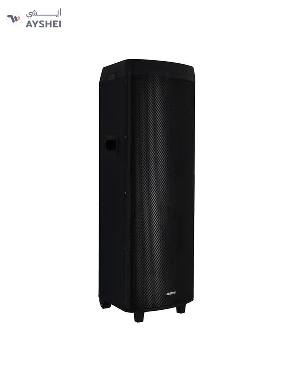 GEEPAS Hi-Fi Speaker With UHF Mic And Remote | USB And BT| With TF, FM TWS Functions | Includes Aux/Guitar And MIC Input | 2x12" DJ Speaker GMS11153 Black-5-5