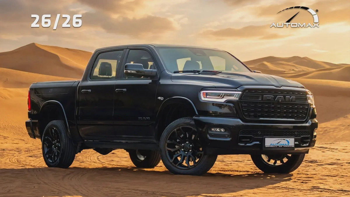 (For Export / Car With Multigate) 2026/2026 RAM 1500 V8 5.7L  Limited Crew Cab eTorque GCC 0Km