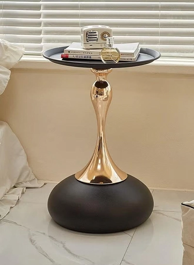 DubaiGallery Small beautiful waist side table sofa coffee table disc coffee table small side table bedside corner table-1