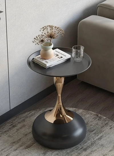 DubaiGallery Small beautiful waist side table sofa coffee table disc coffee table small side table bedside corner table-2
