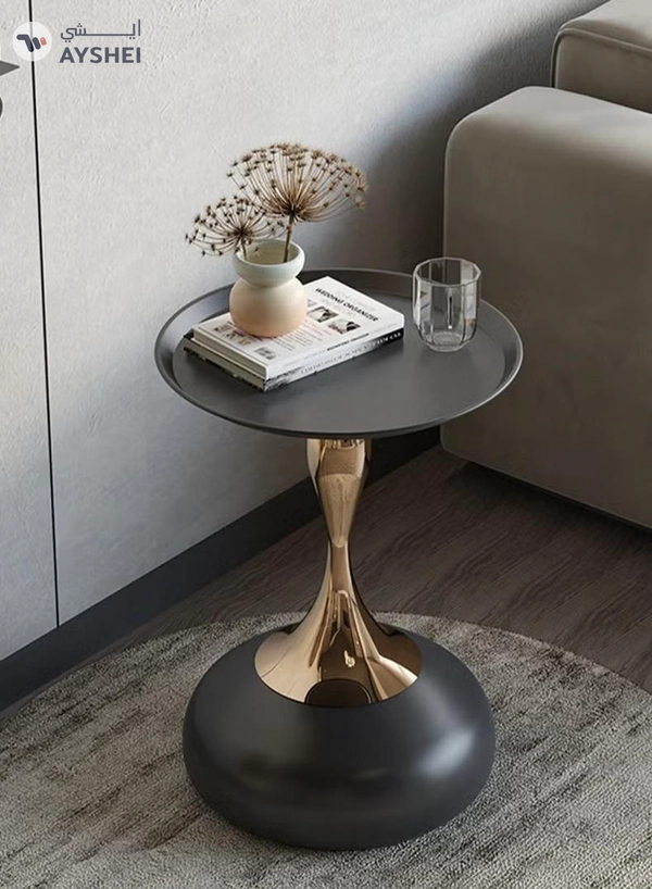 DubaiGallery Small beautiful waist side table sofa coffee table disc coffee table small side table bedside corner table