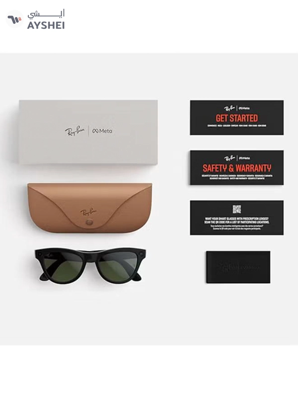 Ray-Ban SKYLER (Gen 2) Frame Shiny Black Lenses Clear/Graphite Green Transitions Shiny Black/Green