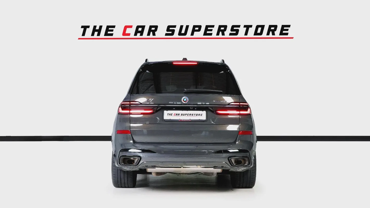 BMW X7 X-Drive 40i M Sport-GCC-AGMC Warranty and Service Contract Until 01/2028- 1 Owner-7 Seats-6-6