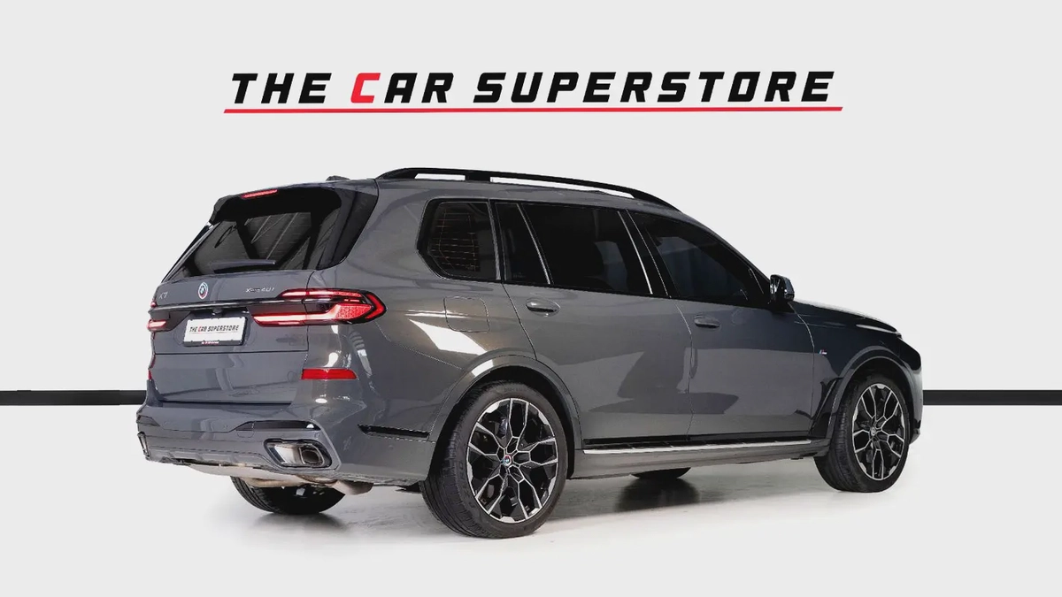 BMW X7 X-Drive 40i M Sport-GCC-AGMC Warranty and Service Contract Until 01/2028- 1 Owner-7 Seats-7-7