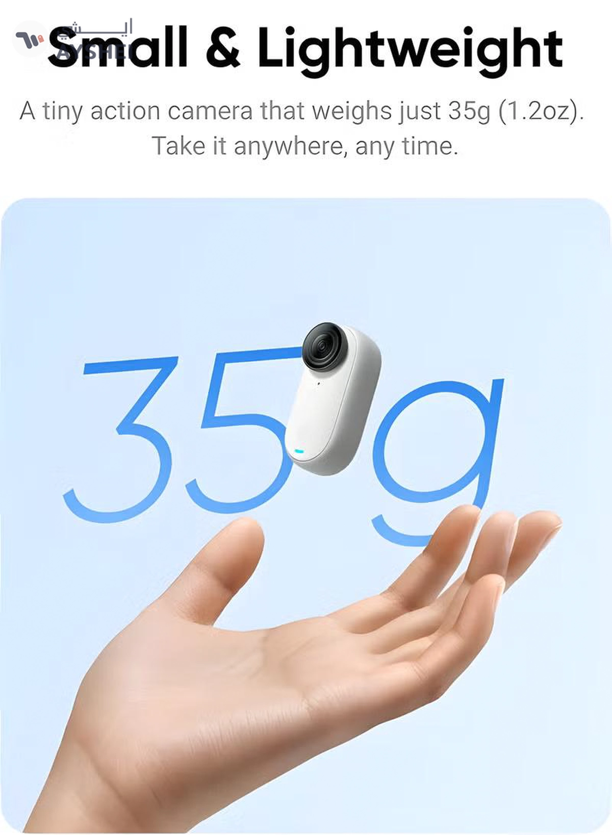 Insta360 Go 3 64GB Small And Lightweight Action Camera Hands-Free POV Mount Anywhere Stabilization Multifunctional Action Pod Waterproof For Travel, Sports Vlog-2-2