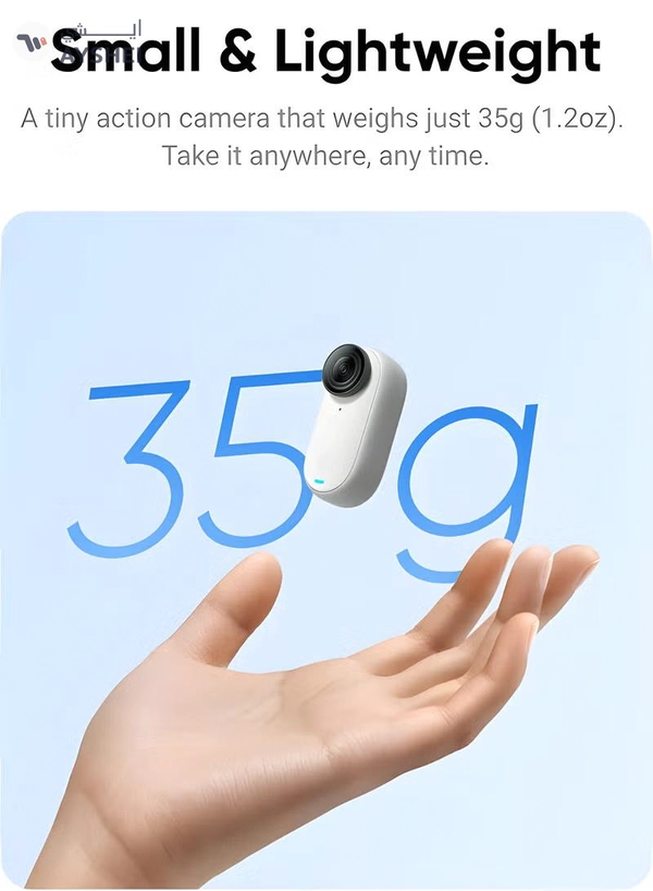 Insta360 Go 3 64GB Small And Lightweight Action Camera Hands-Free POV Mount Anywhere Stabilization Multifunctional Action Pod Waterproof For Travel, Sports Vlog