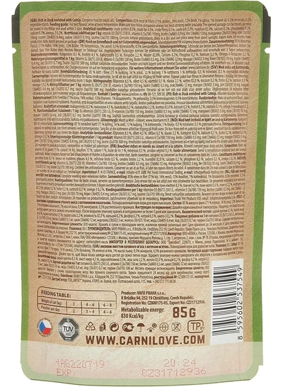 CARNILOVE Duck enriched with Catnip for Adult Cats (Wet)-3