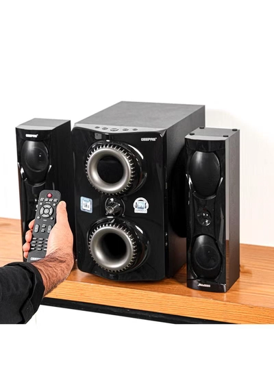 GEEPAS 2.1 Multimedia Speaker- PMPO, 8" Woofer|USB, Bluetooth & Multiple Device Inputs Pc, Ps4, Xbox, Smartphone, Tablet, Music Player GMS8507 Black-3