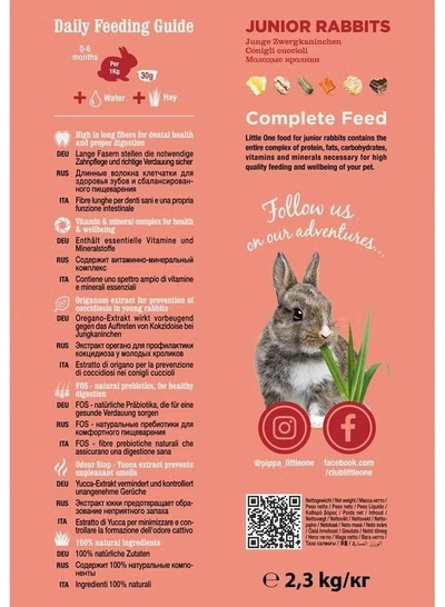 Little one food for Junior Rabbits 2.3kg-1