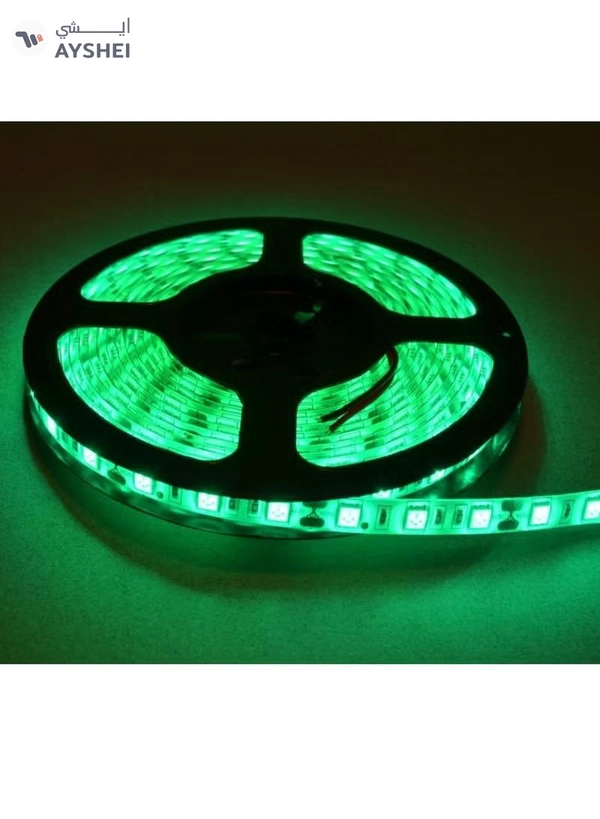 Yuwell Led Strip Light For Home And Bedroom Decoration 12W SMD 2835 128 LEDS 24VDC CRI 90 5 Meter Roll IP20 Green