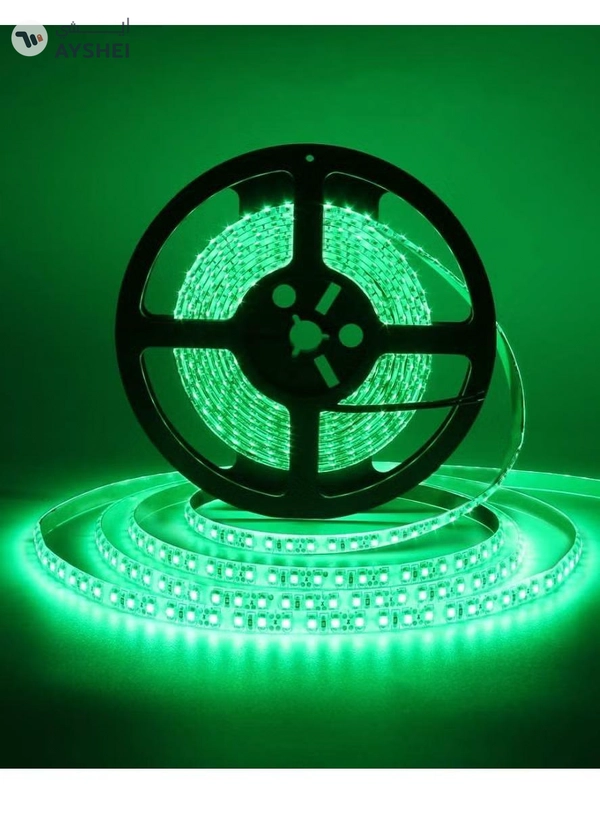 Yuwell Led Strip Light For Home And Bedroom Decoration 12W SMD 2835 128 LEDS 24VDC CRI 90 5 Meter Roll IP20 Green
