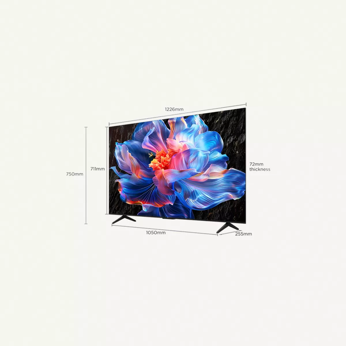 TCL 75-Inch P6K LED 4K UHD HDR Smart TV | Google TV, 60Hz, HDR 10, AiPQ Processor, Dolby Audio, MEMC, HDMI 2.1, Bluetooth 5.2, WiFi 5, Bezel-less Design, (2025 Model) 75P6K Black-1-1