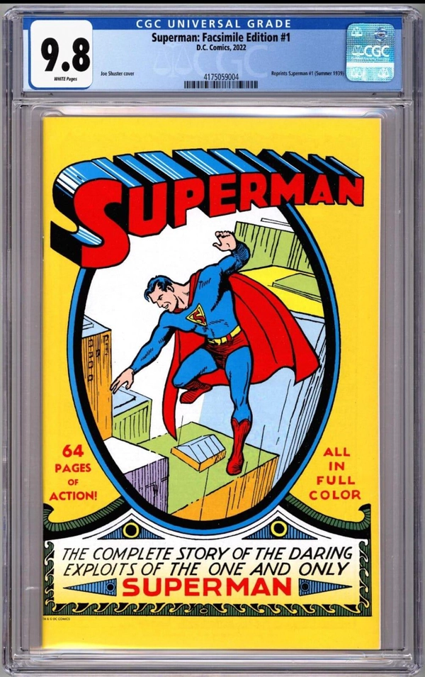 Superman: Facsimile Edition #1 D.C.Comics CGC 9.8