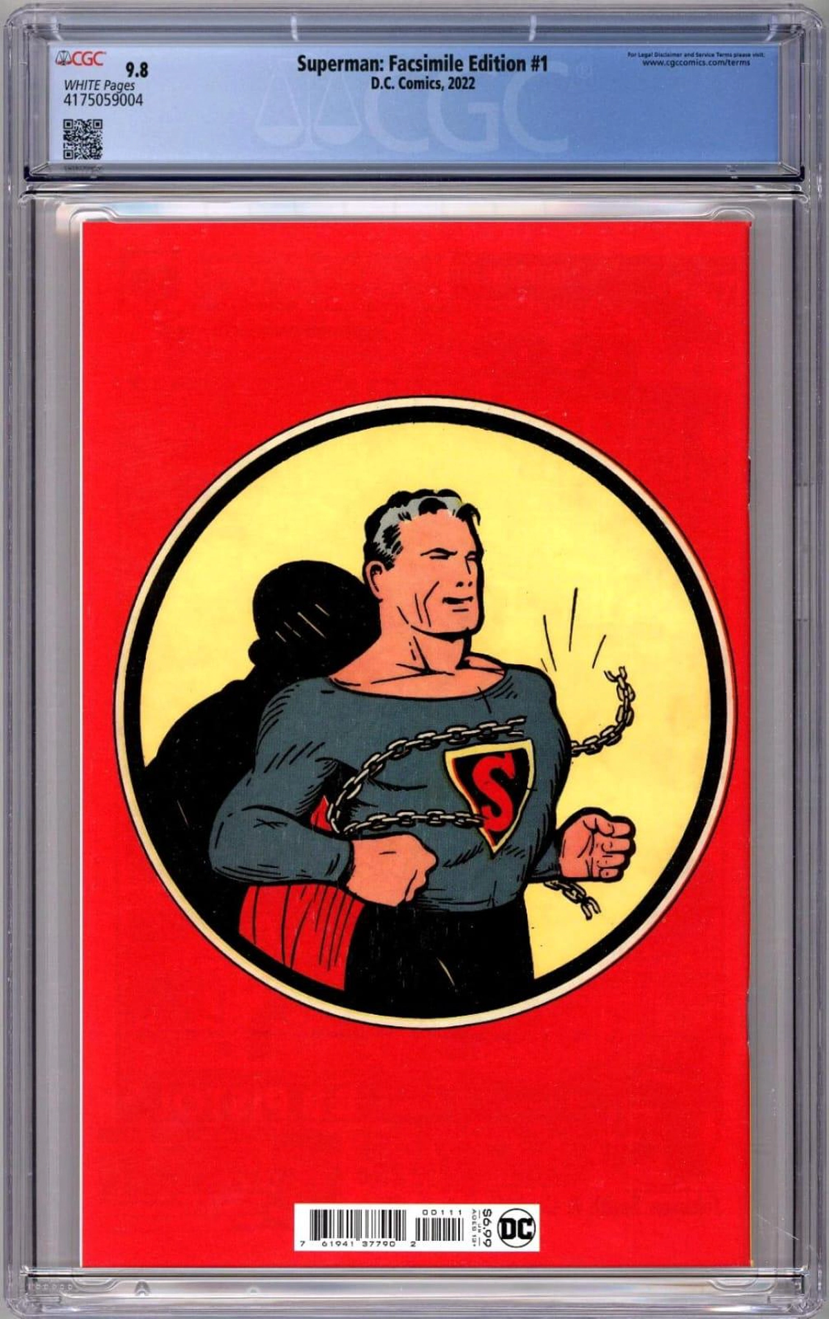 Superman: Facsimile Edition #1 D.C.Comics CGC 9.8-1-1
