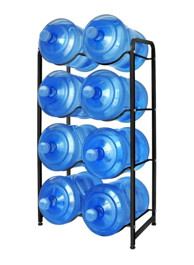 DubaiGallery 5 Gallon Water Bottle Holder 8 Tier Water Jug Rack 8-Tier Water Bottle Rack Reinforced Steel Rack for Water Storage Water Bottle Storage Rack-0