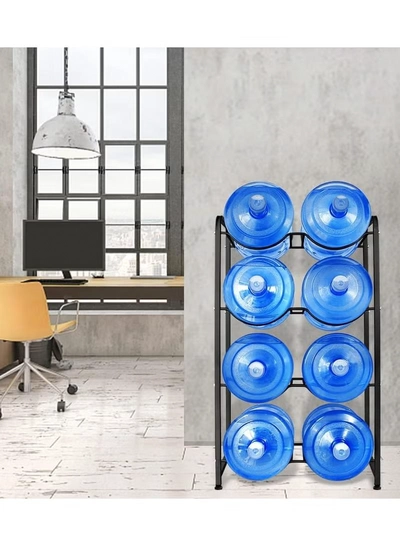 DubaiGallery 5 Gallon Water Bottle Holder 8 Tier Water Jug Rack 8-Tier Water Bottle Rack Reinforced Steel Rack for Water Storage Water Bottle Storage Rack-2