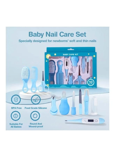 Dr.Isla 12-Piece High Quality Safety Baby Care Accessory Kit Set - Blue-6