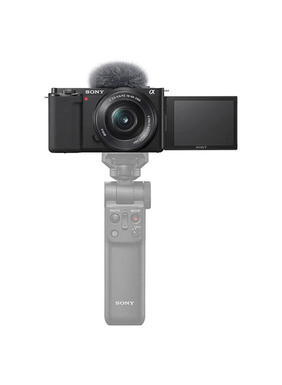 Sony Alpha ZV-E10L Interchangeable Lens Vlog Digital Camera with 16-50 mm Lens and Free Wireless Grip with remote control and tripod feature, 24.2MP, Black-8