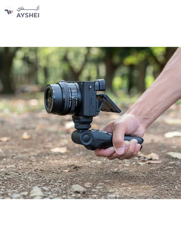 Sony Alpha ZV-E10L Interchangeable Lens Vlog Digital Camera with 16-50 mm Lens and Free Wireless Grip with remote control and tripod feature, 24.2MP, Black