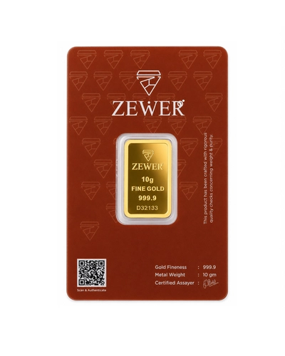 Zewer 10g 24K 999.9 Fine Gold Bar with Burj Khalifa Design-0
