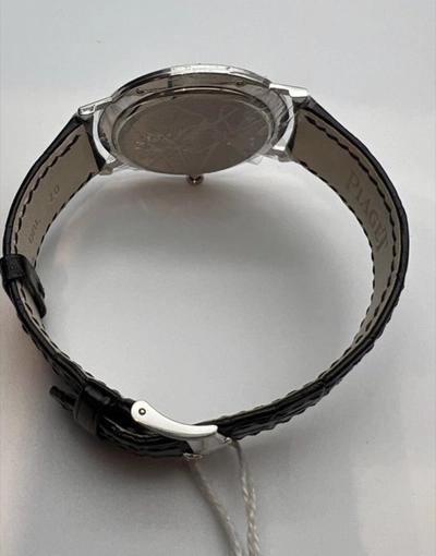 Piaget Luxury Watch with Black Leather Strap-2