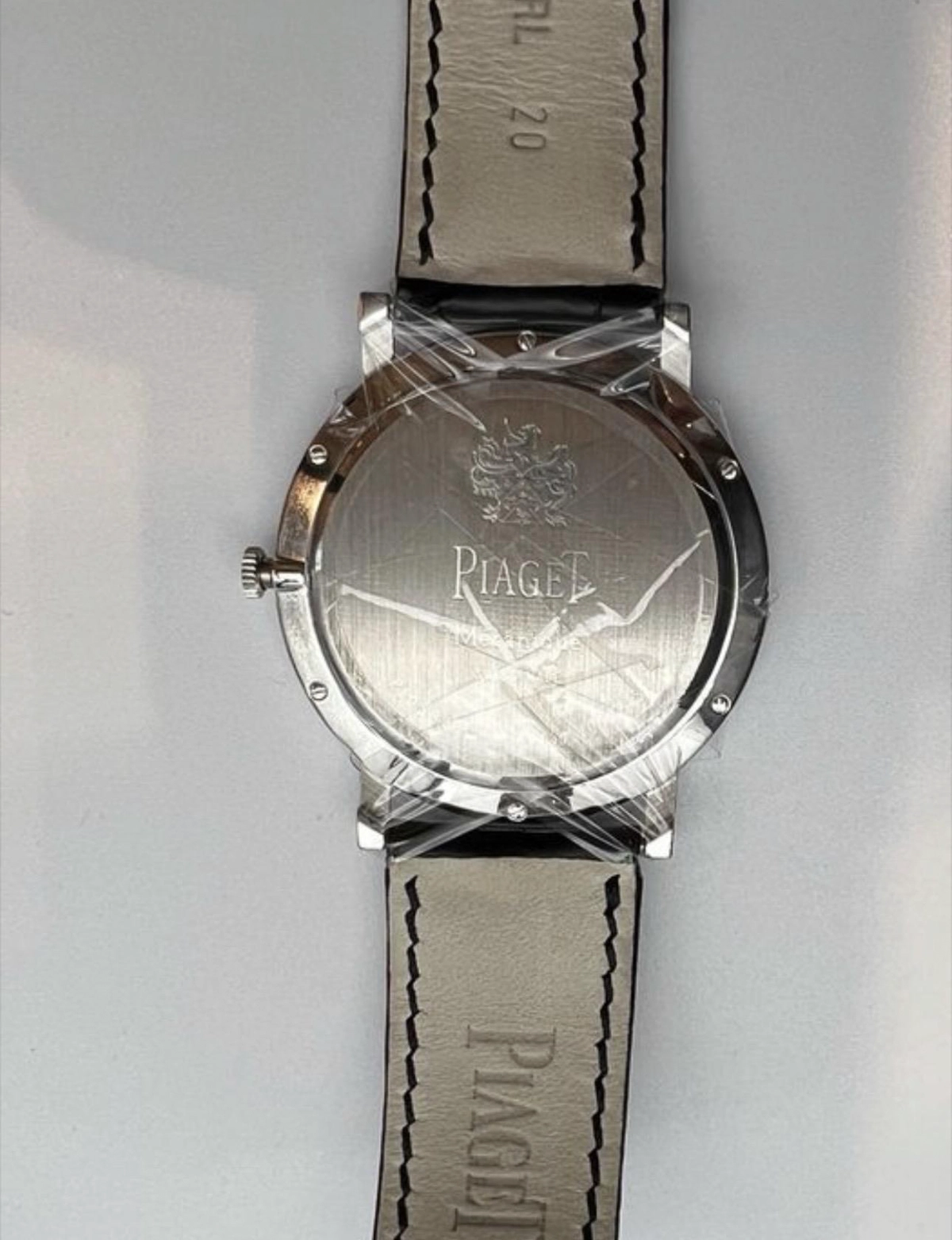 Piaget Luxury Watch with Black Leather Strap-3-3