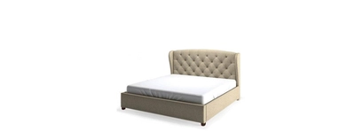 Upholstered Bed with optional storage, Brooke-0