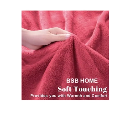 BSB HOME® 300 GSM Premium Plush Double Blanket for Bed, Sofa, Couch-2