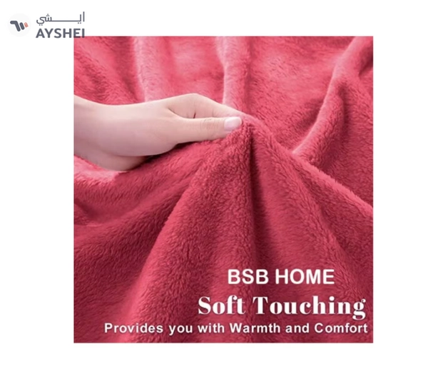BSB HOME® 300 GSM Premium Plush Double Blanket for Bed, Sofa, Couch