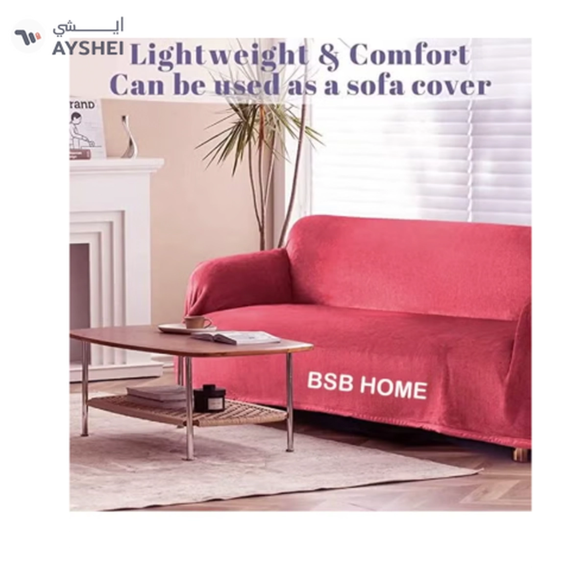 BSB HOME® 300 GSM Premium Plush Double Blanket for Bed, Sofa, Couch-3-3
