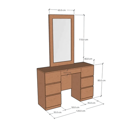 Dresser with Mirror, CD10-2