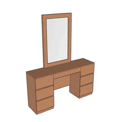 Dresser with Mirror, CD10-1