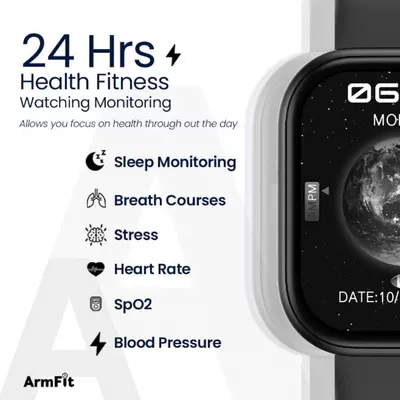 220 mAh AiPro Chat GPT Smart watch For Men With AMOLED Always On Display Bluetooth Calling Waterproof Fitness Watches For Android iOS - Black-3