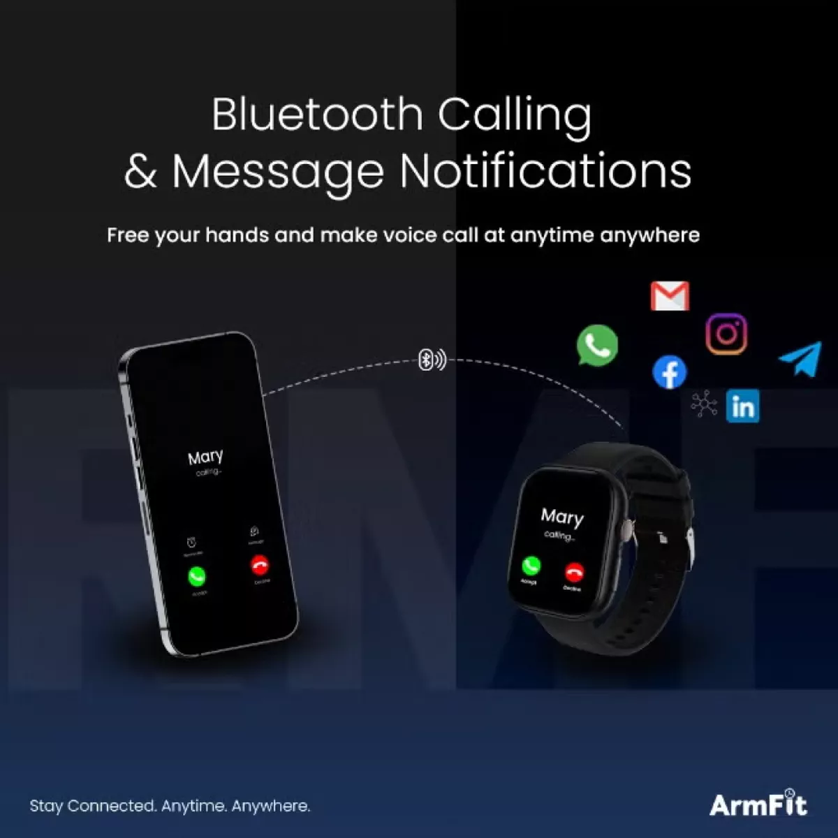 220 mAh AiPro Chat GPT Smart watch For Men With AMOLED Always On Display Bluetooth Calling Waterproof Fitness Watches For Android iOS - Black-2-2