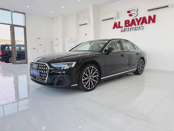 اودي A8L اسود / زعفراني خليجي Audi A8 55 TFSI Quattro 2026 - GCC Specs - Brand New!