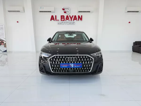 اودي A8L اسود / زعفراني خليجي Audi A8 55 TFSI Quattro 2026 - GCC Specs - Brand New!
