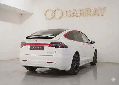 AED 1311 PM | TESLA MODEl X P75D 2017 | WELL MAINTAINED | 1 YEAR WARRANTY | GCC-4