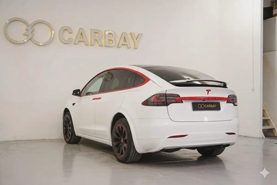 AED 1311 PM | TESLA MODEl X P75D 2017 | WELL MAINTAINED | 1 YEAR WARRANTY | GCC-6