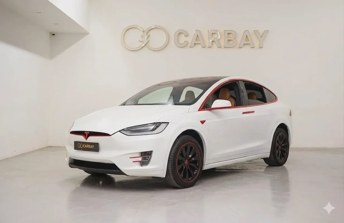 AED 1311 PM | TESLA MODEl X P75D 2017 | WELL MAINTAINED | 1 YEAR WARRANTY | GCC