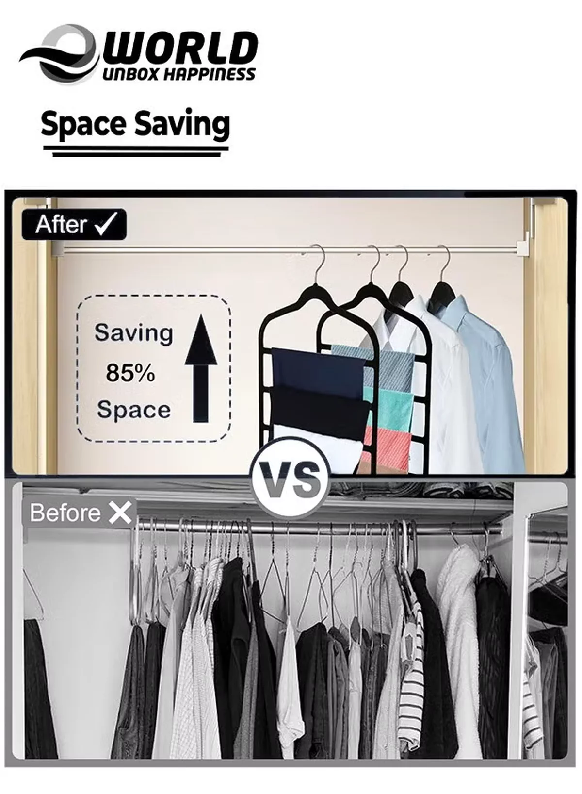 Pack of 10 Non-Slip Clothes Hangers with 4 layers, The Ultimate Space-Saving Solution for Organizing Trousers, Skirts, Coats, Dresses, and Tank Tops Effortlessly-4-4
