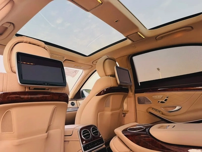 MERCEDES BENZ S63 ///AMG - 2014 - SILVER WITH BEIGE - SUPER CLEAN CAR FRESH JAPAN IMPORT-11
