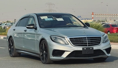 MERCEDES BENZ S63 ///AMG - 2014 - SILVER WITH BEIGE - SUPER CLEAN CAR FRESH JAPAN IMPORT-3
